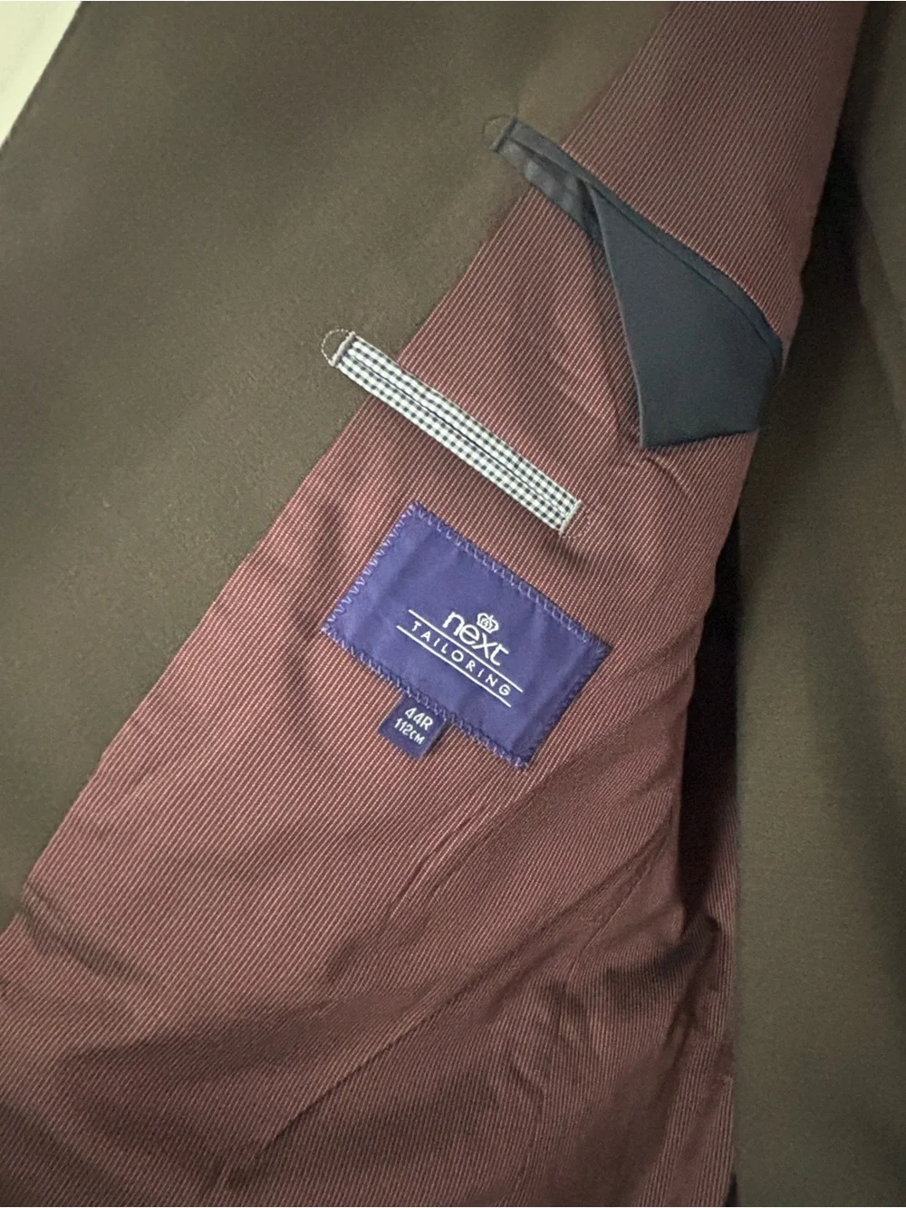 next Men's Olive Brown Single-Breasted Sport Coat